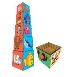 Cubo de Encaixe - Animais 