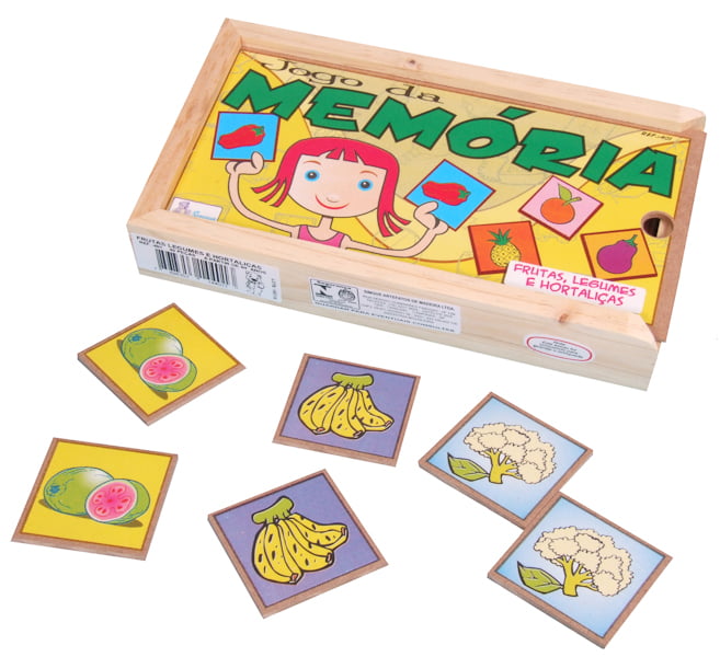 Jogo memória frutas