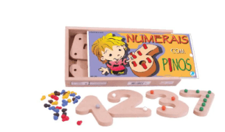 Números com pinos (pinos Plásticos ) 