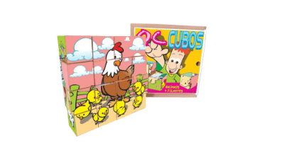 Quebra - cabeça Cubos Animais & Filhotes  