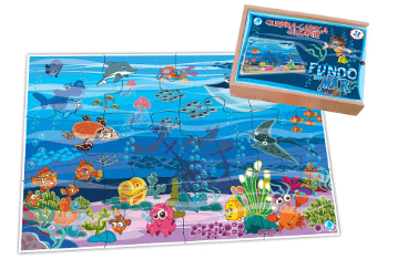 Quebra- Cabeça Gigante - Fundo do Mar 60 Peças 
