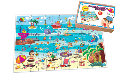 Quebra-Cabeça Gigante Praia 12 peças 