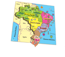 Quebra-cabeça Mapa Regiões 
