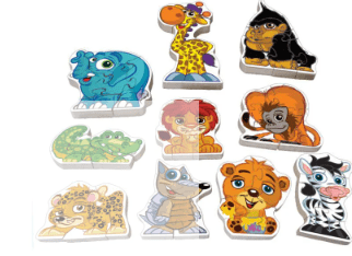 Quebra-Cabeça Vertical - Animais Selvagens 