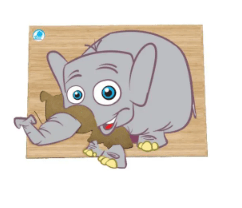 Super Quebra-cabeça Elefante 