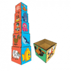 Cubo de Encaixe - Animais 