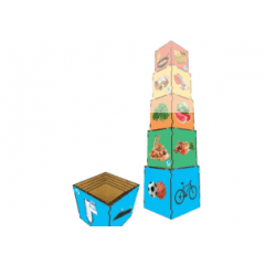 Cubo de Encaixe - Nova Pirâmide Alimentar 