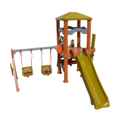 PLAYGROUND CASA DA ÁRVORE DINOPLAY COM BALANÇO BEBÊ FRESO