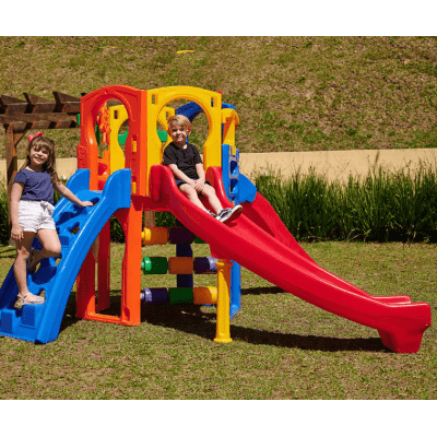 PLAYGROUND PREMIUM OURO COM ESCORREGADOR INFANTIL FRESO