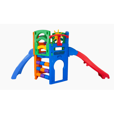 PLAYGROUND PREMIUM PRATA COM ESCORREGADOR INFANTIL FRESO