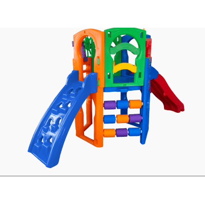 PLAYGROUND PREMIUM PRATA COM ESCORREGADOR INFANTIL FRESO