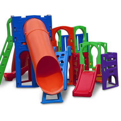 PLAYGROUND SUPREMO COM 2 TUBOS E ESCORREGADOR INFANTIL FRESO