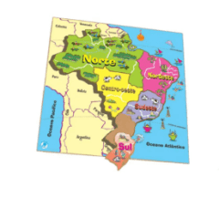 Quebra-cabeça Mapa Regiões 