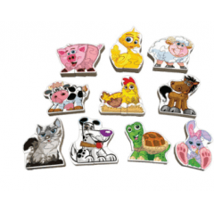 Quebra -cabeça Vertical - Animais Domésticos 
